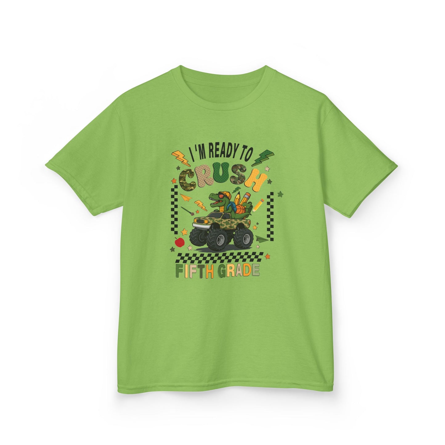 Kids 'I'm Ready to Crush Fifth Grade' T-Shirt — Back-to-School Monster Truck Tee