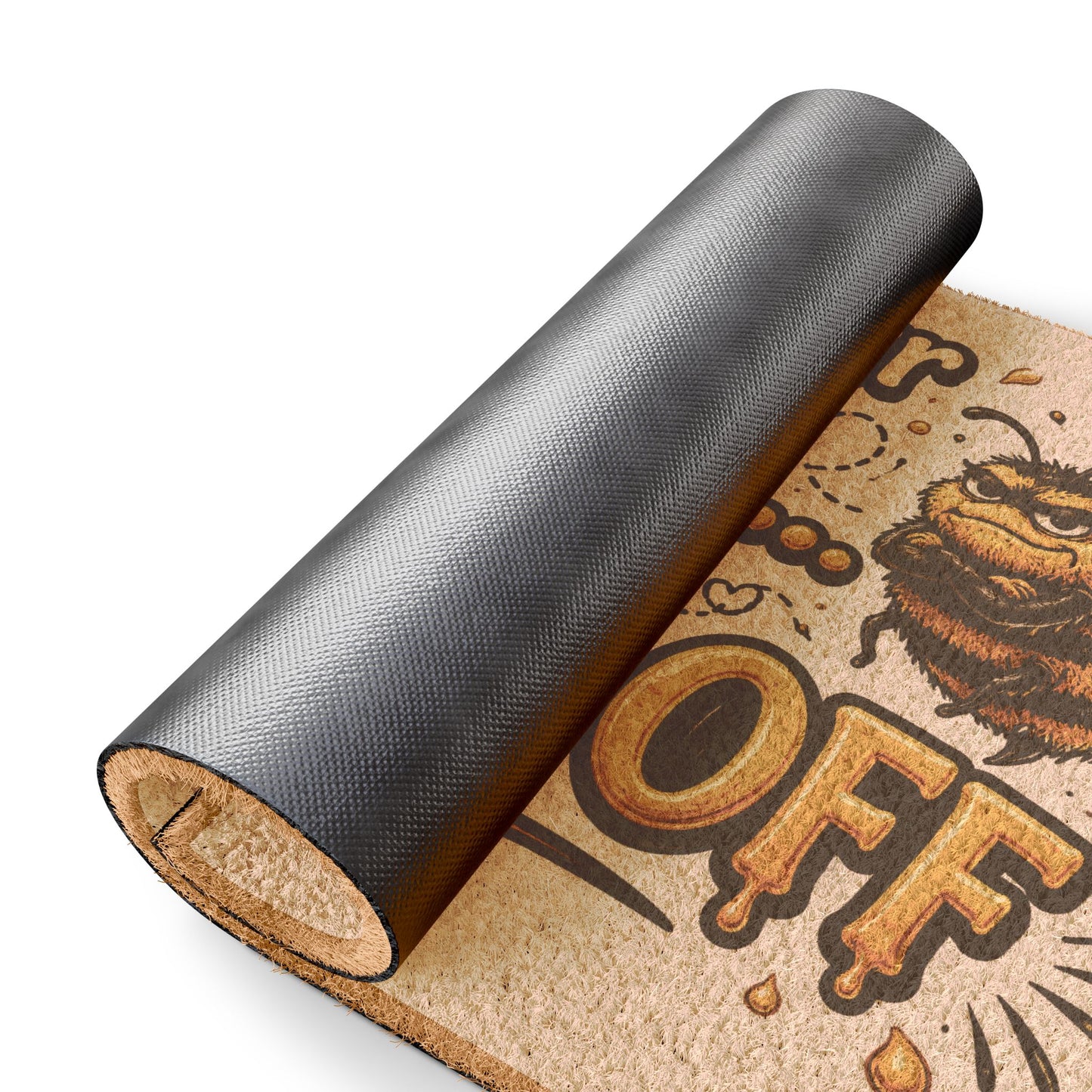Doormat — "This Is Our Hive... Buzz Off" Funny Bee Welcome Mat