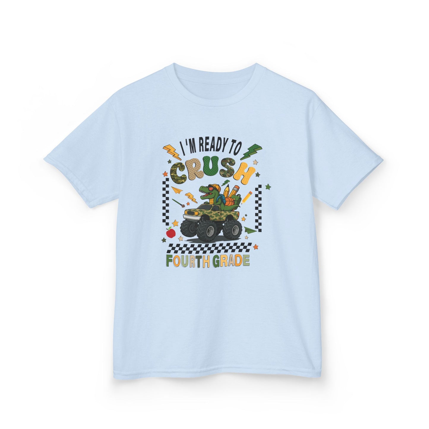 Kids 'I'm Ready to Crush Fourth Grade' Tee — Back-to-School Truck Graphic
