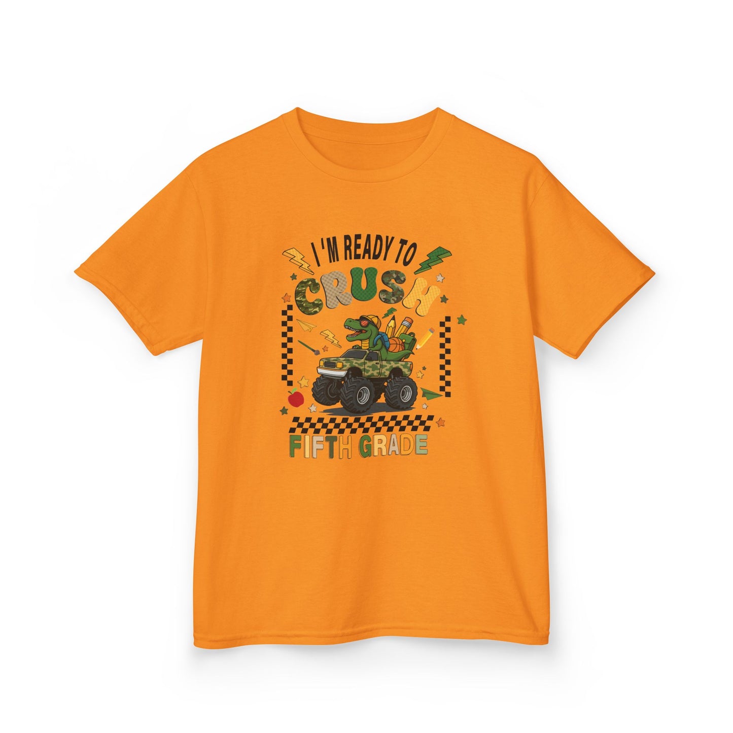 Kids 'I'm Ready to Crush Fifth Grade' T-Shirt — Back-to-School Monster Truck Tee