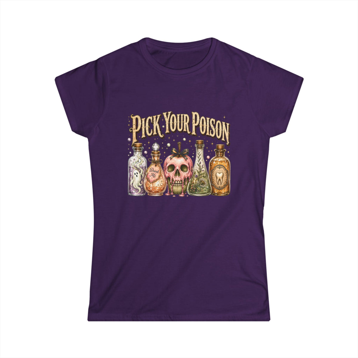Pick Your Poison Women's Halloween Tee — Playful Spooky Shirt