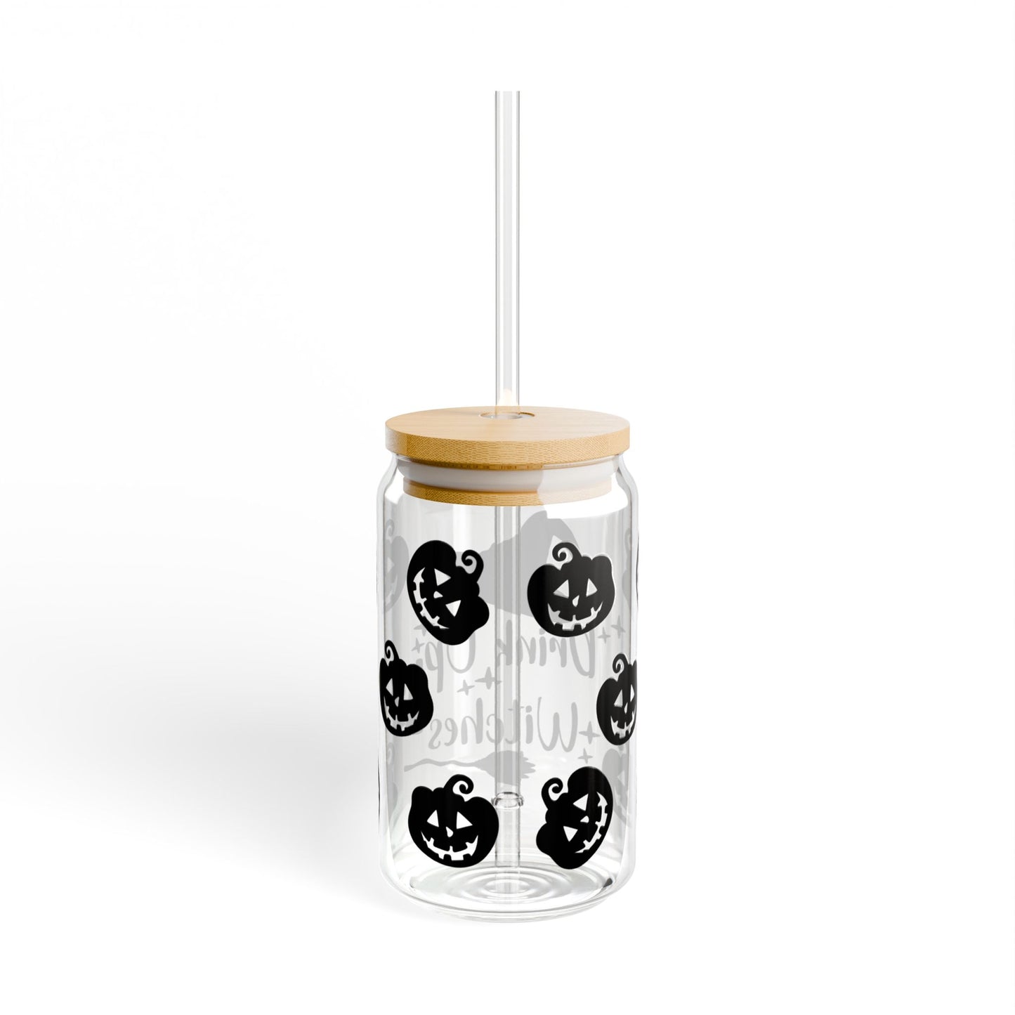 'Drink Up Witches' Halloween Witch & Jack-O'-Lantern Tumbler (16 oz)