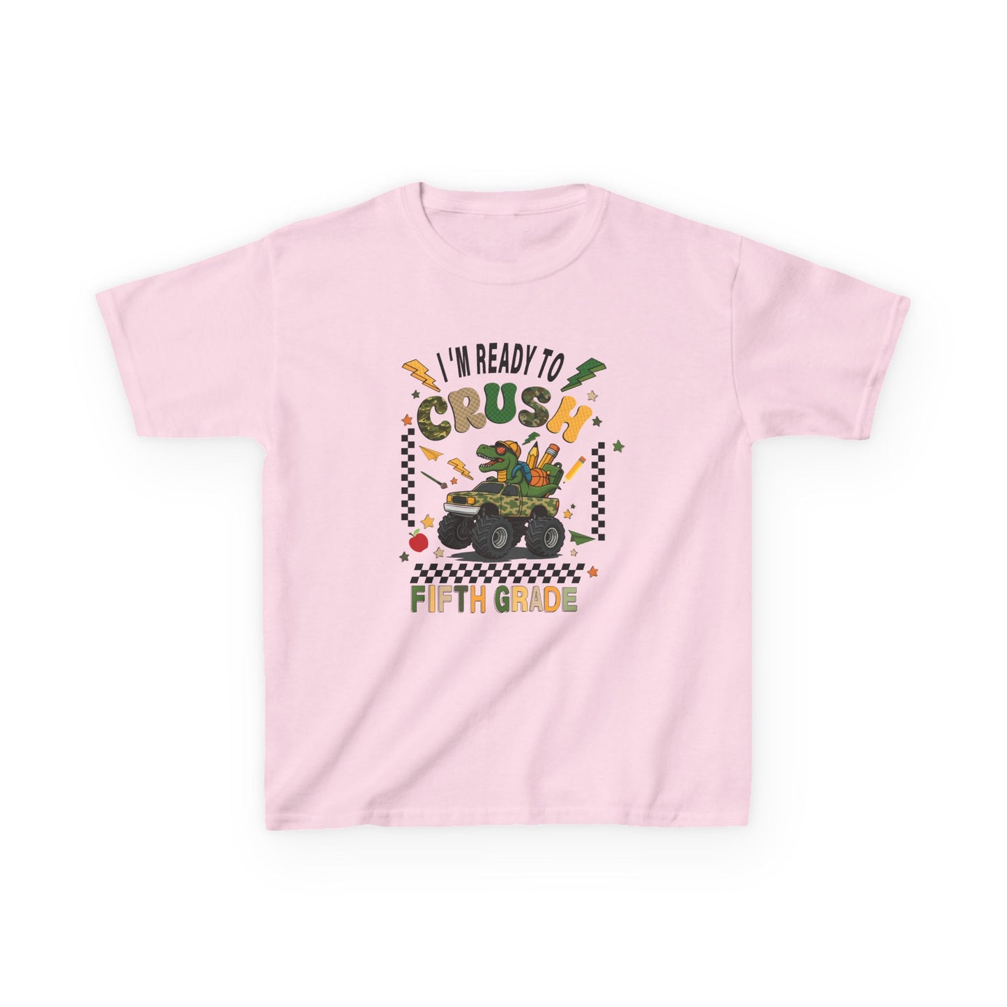Kids 'I'm Ready to Crush Fifth Grade' T-Shirt — Back-to-School Monster Truck Tee