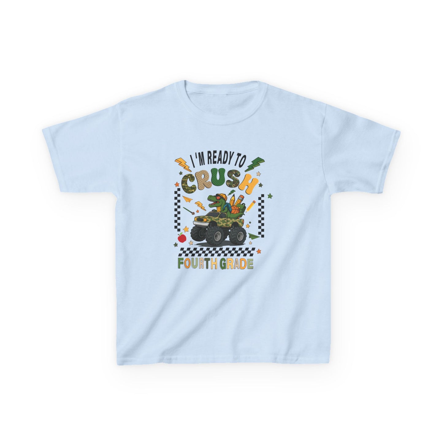 Kids 'I'm Ready to Crush Fourth Grade' Tee — Back-to-School Truck Graphic