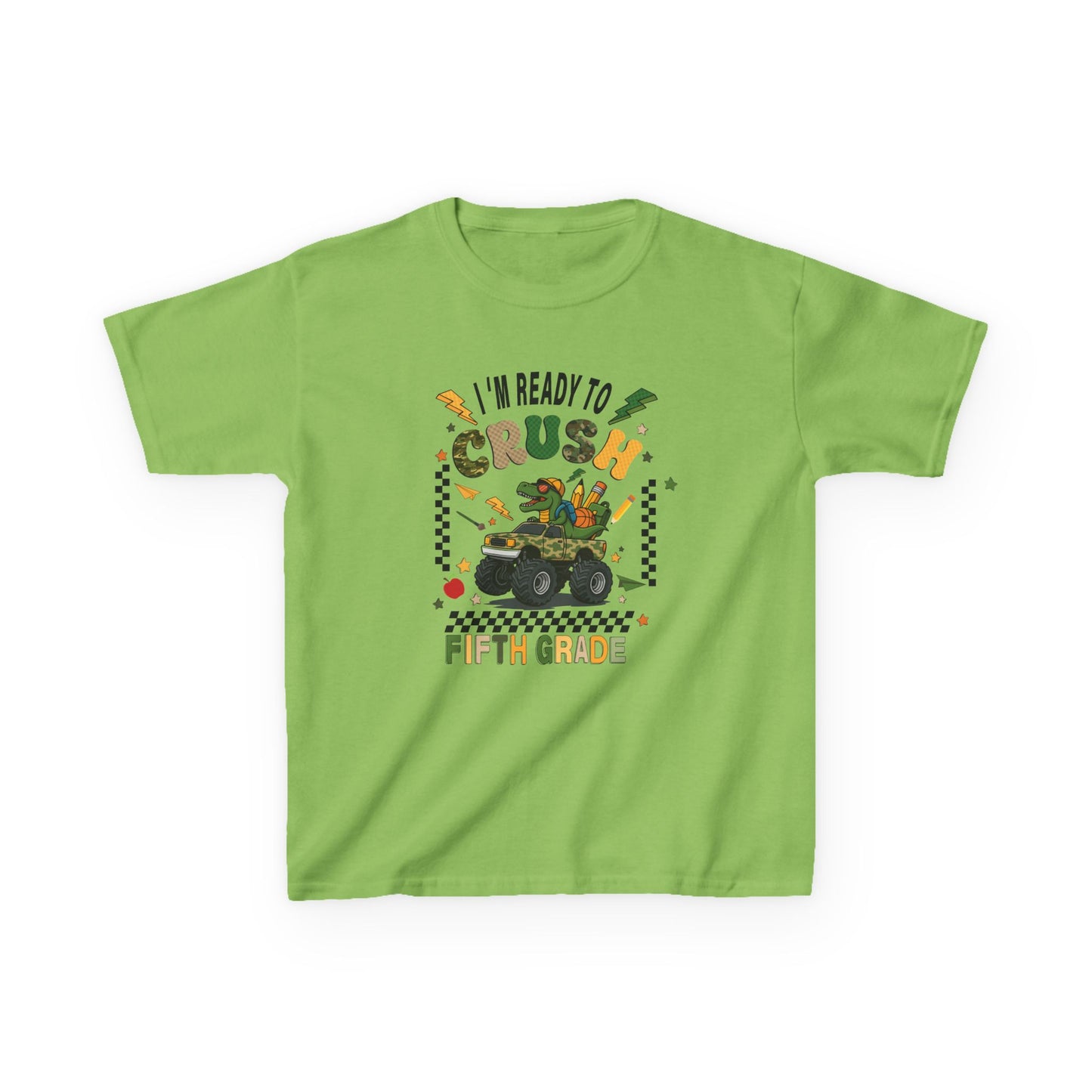 Kids 'I'm Ready to Crush Fifth Grade' T-Shirt — Back-to-School Monster Truck Tee