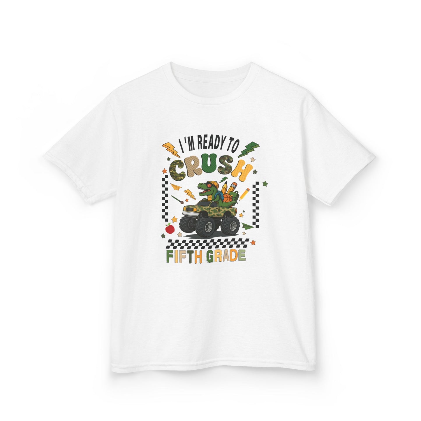 Kids 'I'm Ready to Crush Fifth Grade' T-Shirt — Back-to-School Monster Truck Tee
