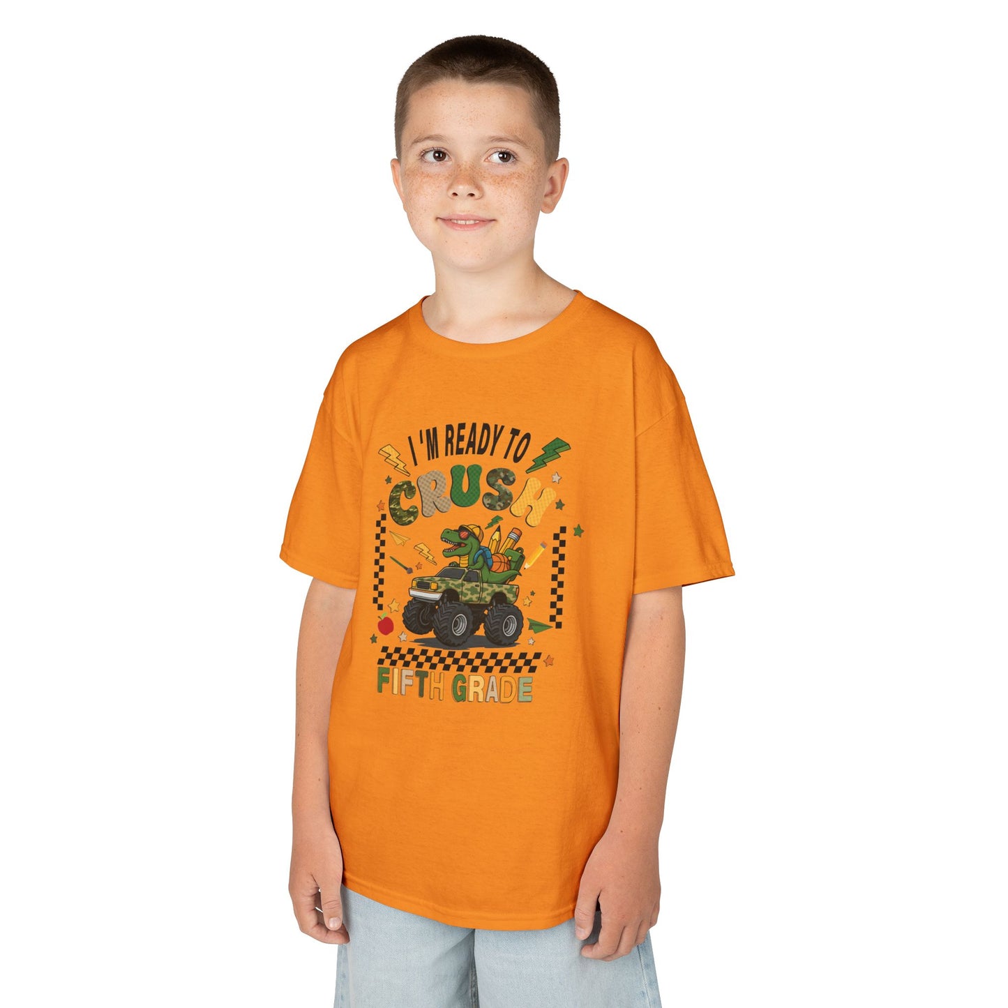 Kids 'I'm Ready to Crush Fifth Grade' T-Shirt — Back-to-School Monster Truck Tee