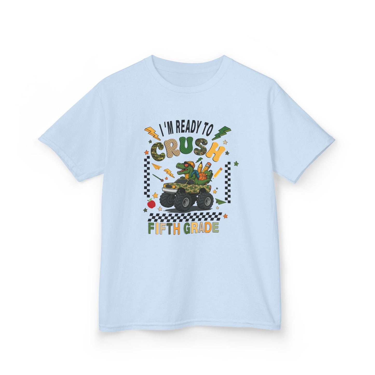 Kids 'I'm Ready to Crush Fifth Grade' T-Shirt — Back-to-School Monster Truck Tee