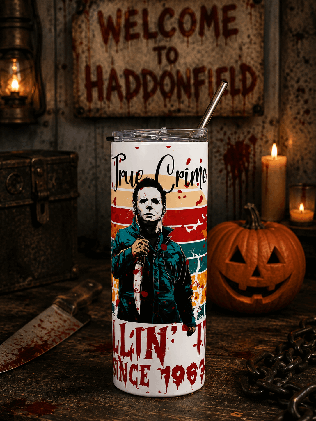 “True Crime” Halloween Michael Myers 20oz Insulated Cup