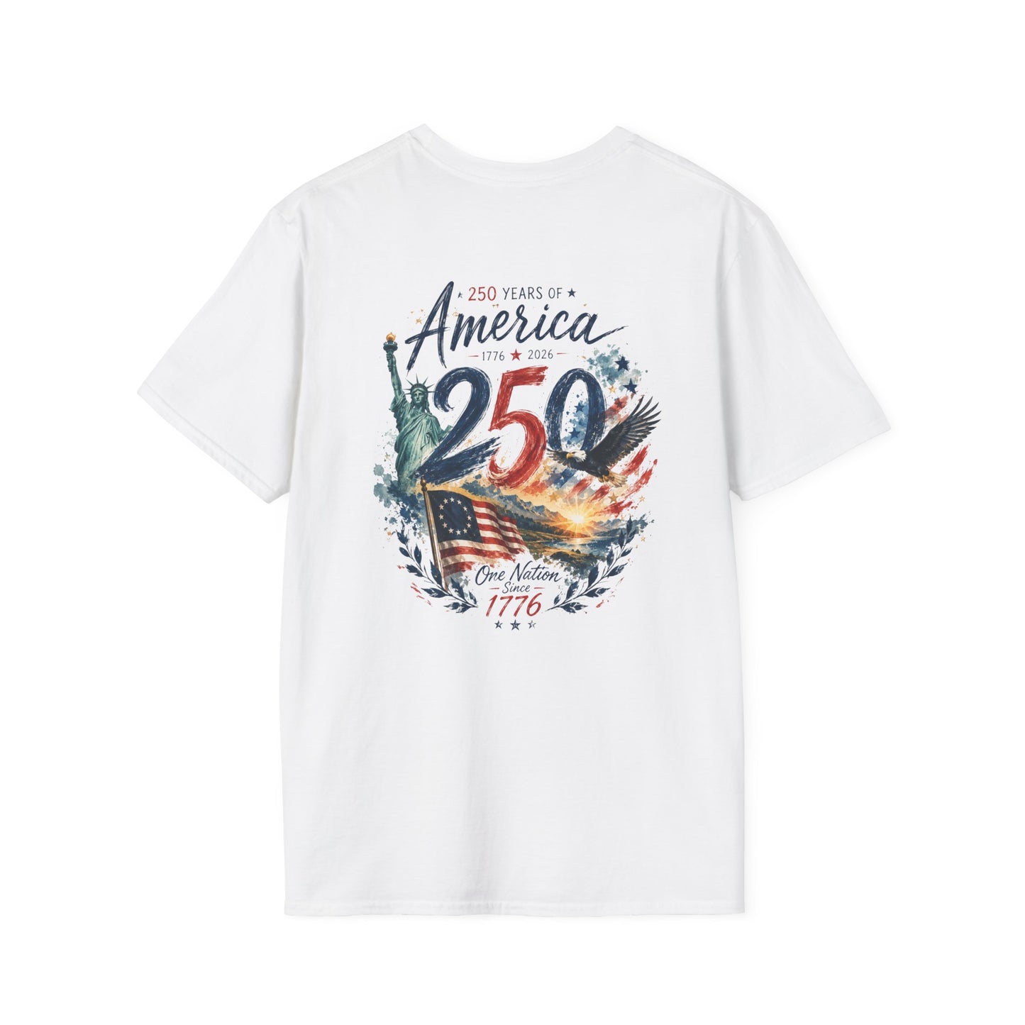 250th 4th of July T-Shirt — Independence Day Celebration Tee