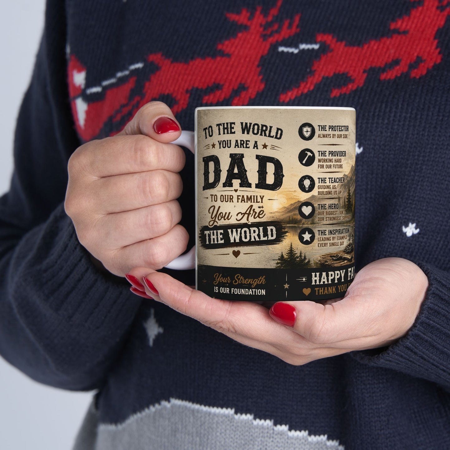 Father’s Day Ceramic Mug — Thank You for Everything (11oz/15oz)
