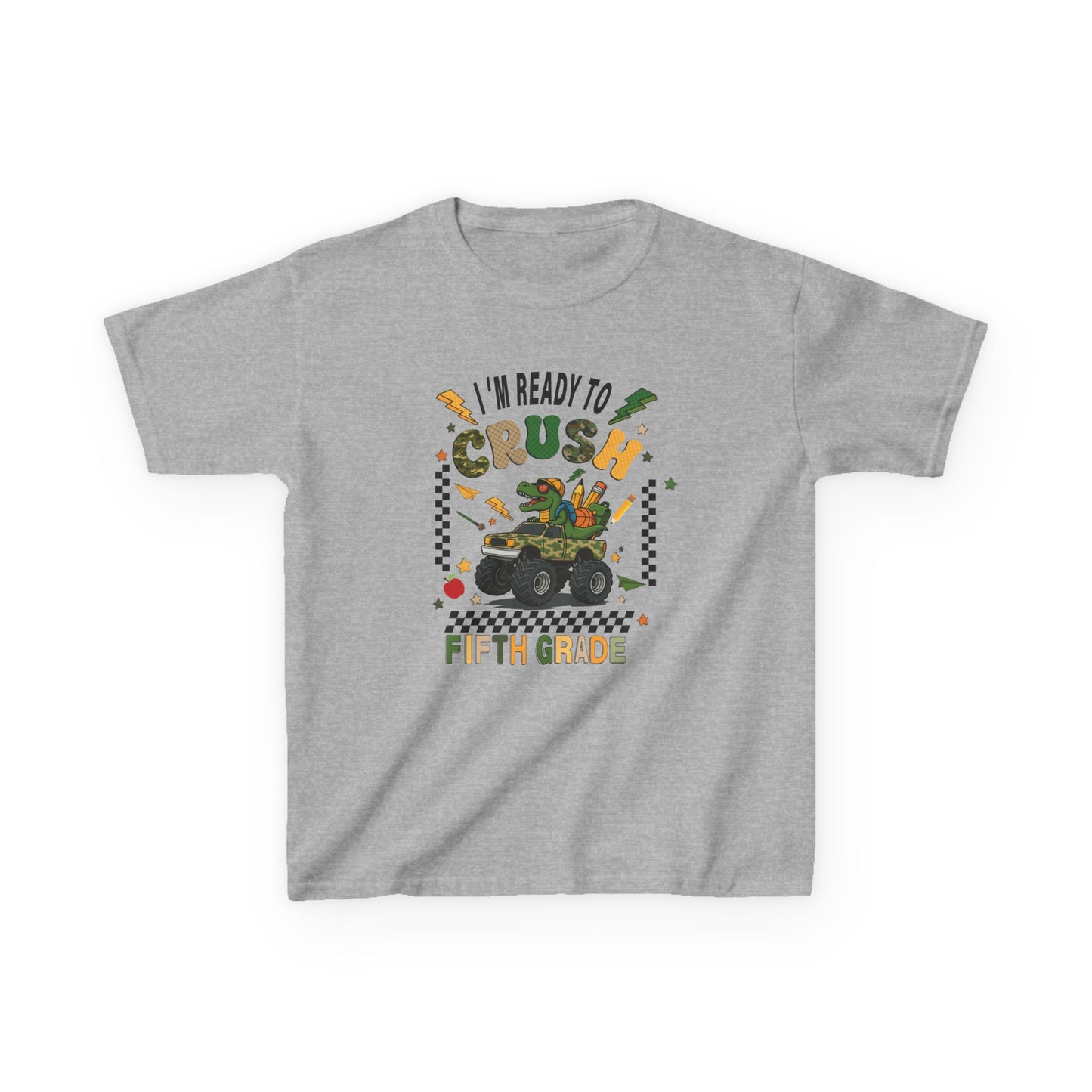 Kids 'I'm Ready to Crush Fifth Grade' T-Shirt — Back-to-School Monster Truck Tee