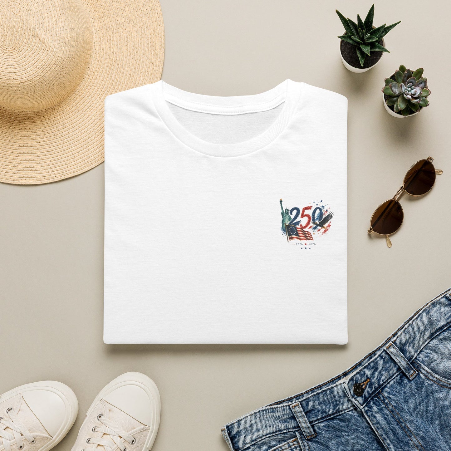 250th 4th of July T-Shirt — Independence Day Celebration Tee