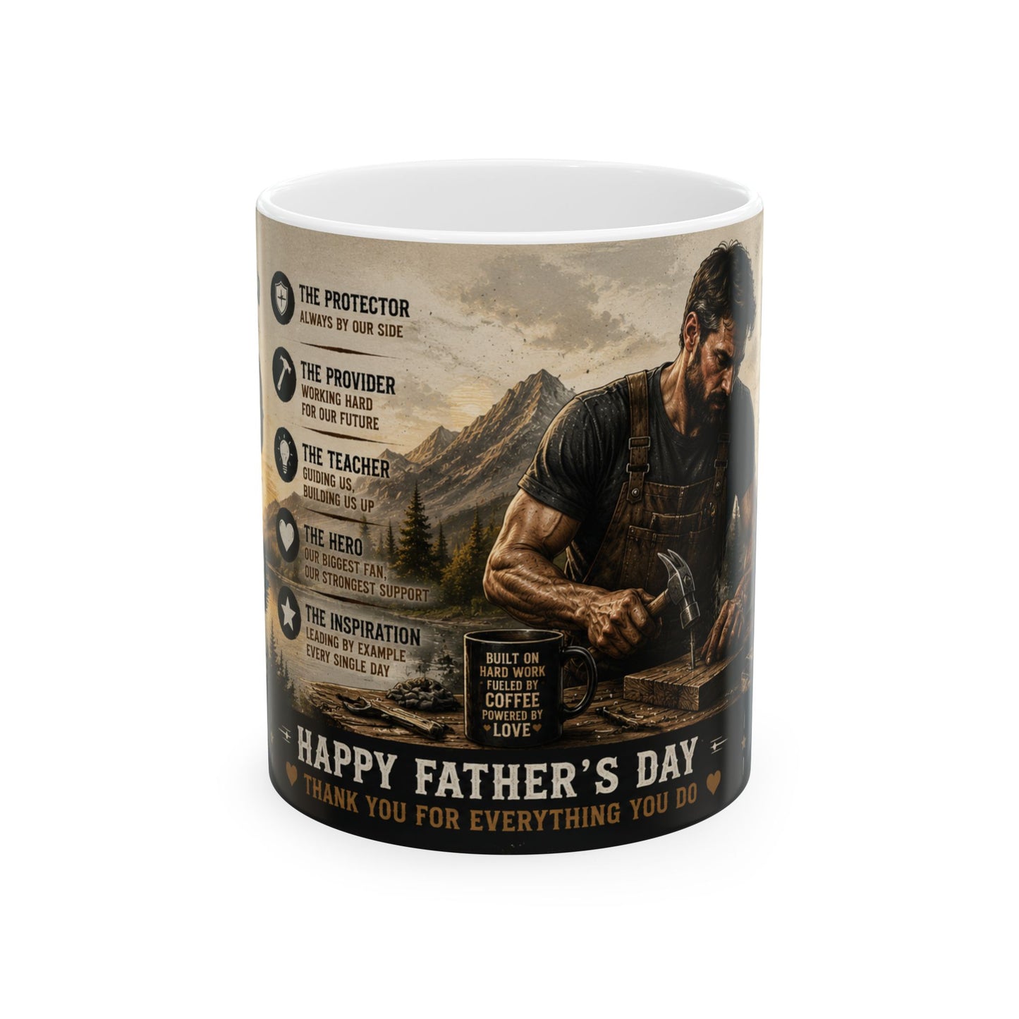 Father’s Day Ceramic Mug — Thank You for Everything (11oz/15oz)