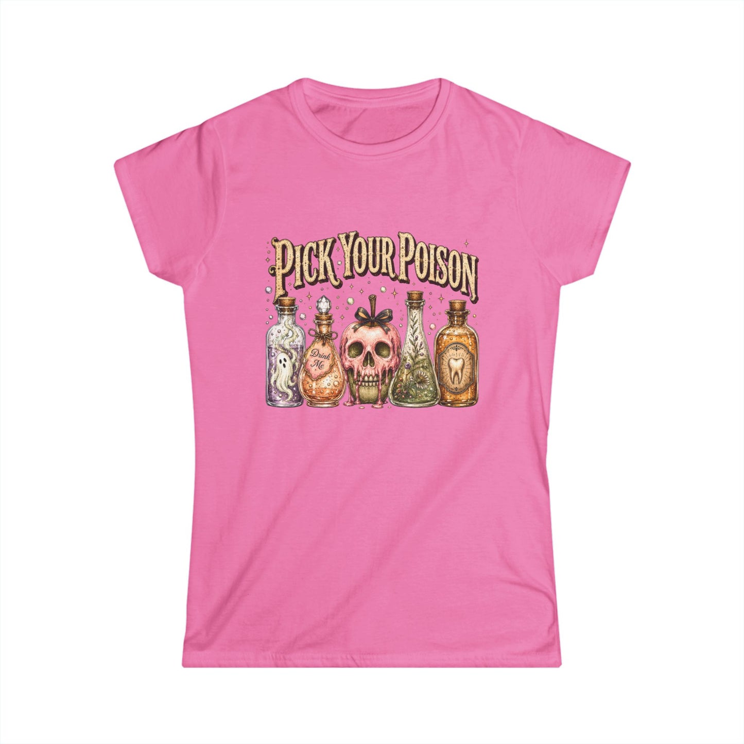 Pick Your Poison Women's Halloween Tee — Playful Spooky Shirt