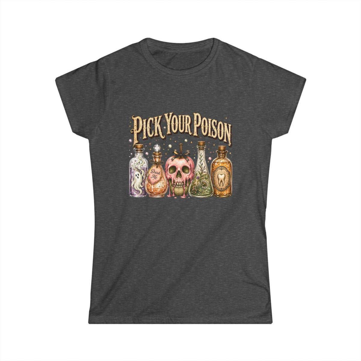 Pick Your Poison Women's Halloween Tee — Playful Spooky Shirt