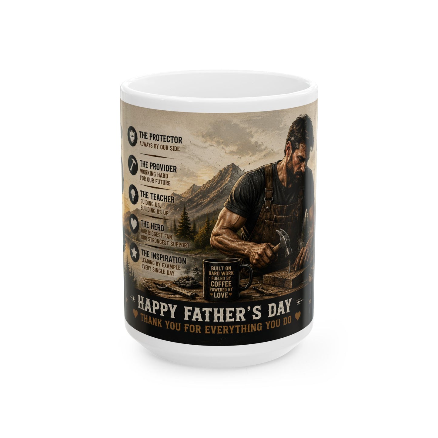 Father’s Day Ceramic Mug — Thank You for Everything (11oz/15oz)