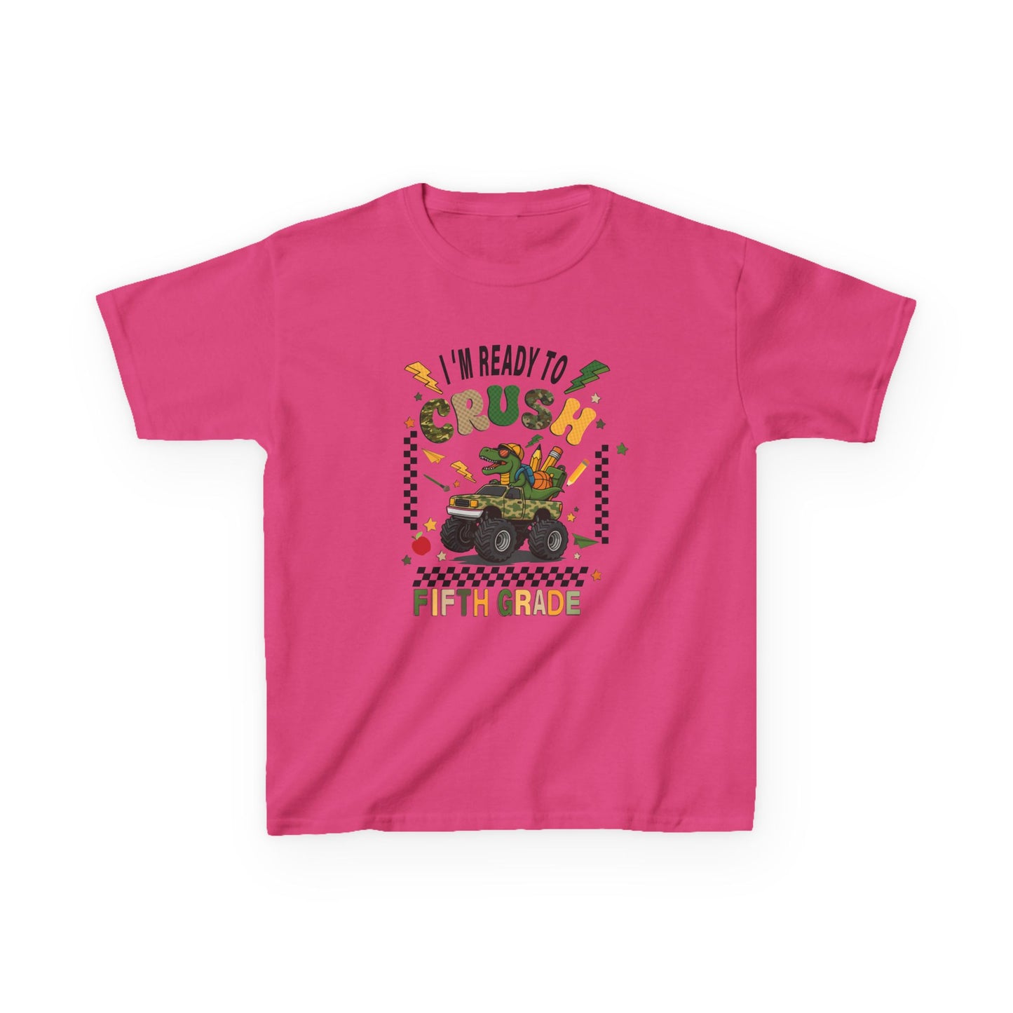 Kids 'I'm Ready to Crush Fifth Grade' T-Shirt — Back-to-School Monster Truck Tee