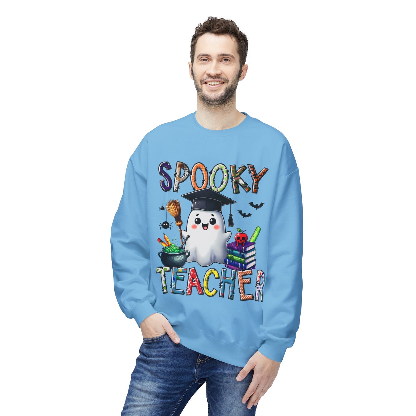 Spooky Teacher Sweatshirt – Halloween Cute Ghost