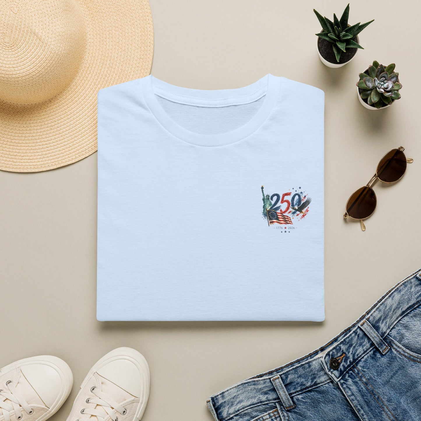 250th 4th of July T-Shirt — Independence Day Celebration Tee