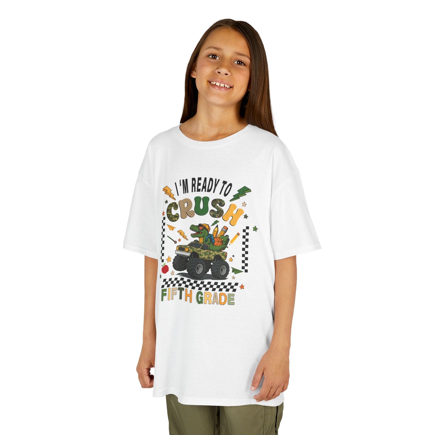 Kids 'I'm Ready to Crush Fifth Grade' T-Shirt — Back-to-School Monster Truck Tee