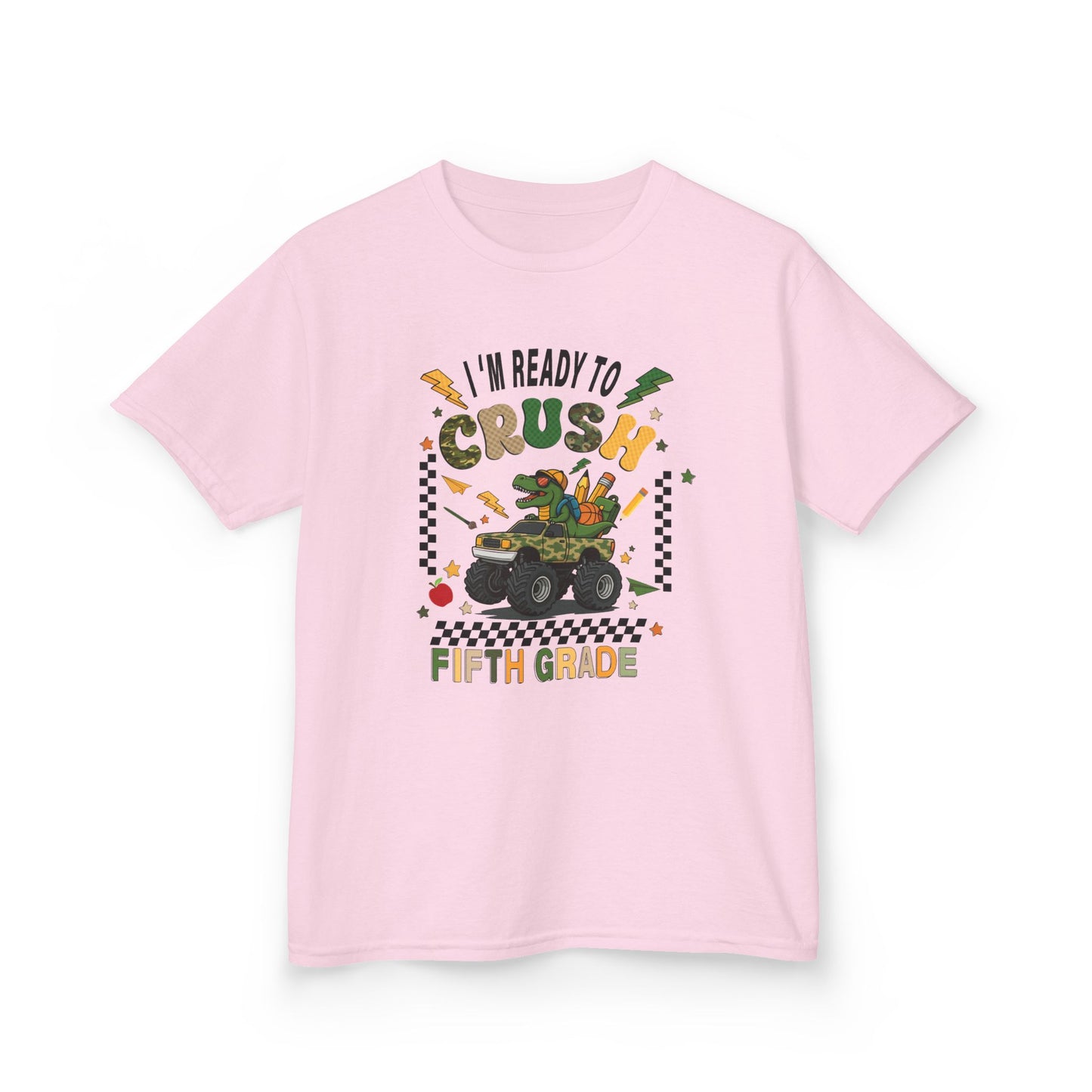 Kids 'I'm Ready to Crush Fifth Grade' T-Shirt — Back-to-School Monster Truck Tee