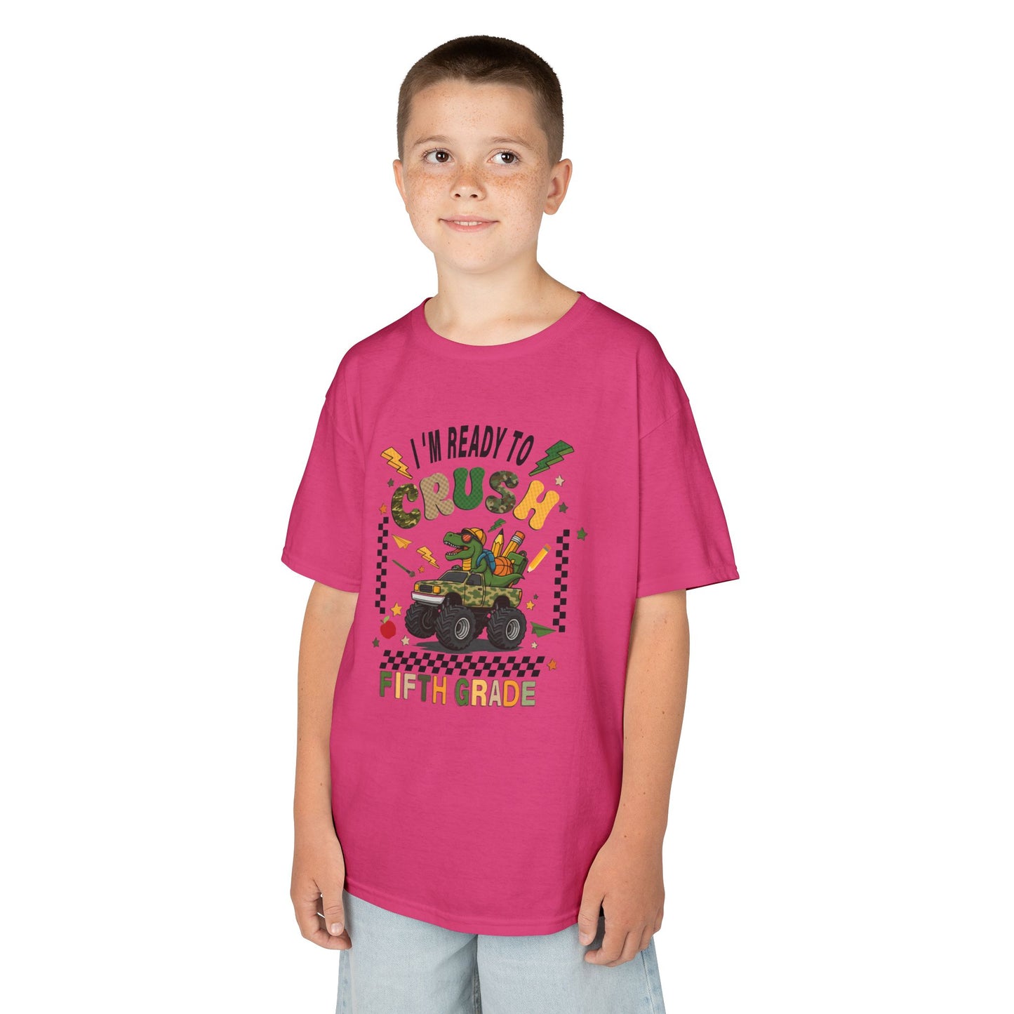 Kids 'I'm Ready to Crush Fifth Grade' T-Shirt — Back-to-School Monster Truck Tee