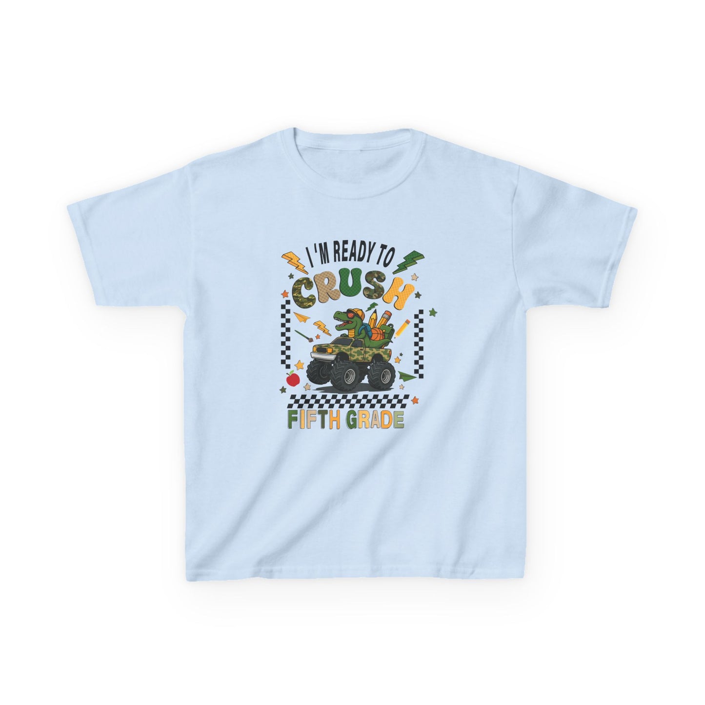 Kids 'I'm Ready to Crush Fifth Grade' T-Shirt — Back-to-School Monster Truck Tee