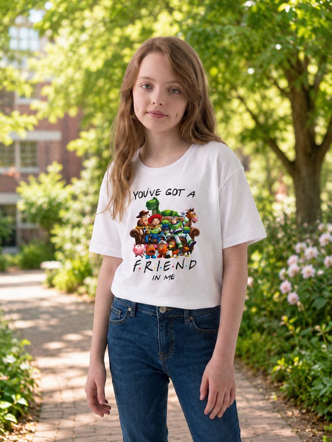 "You’ve Got a Friend in Me" Toy Character Kid Crew Tee