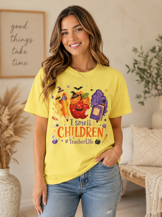 "I Smell Children" Halloween Teacher Tee- Unisex